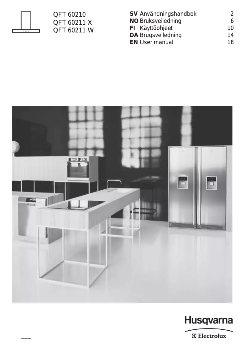 Page 1 de la notice Manuel utilisateur Husqvarna-Electrolux QFT60211X