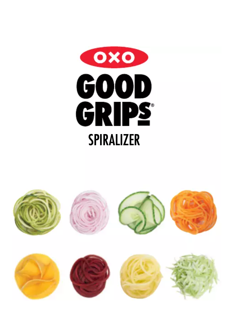 Page 1 de la notice Manuel utilisateur OXO Good Grips Spiralizer