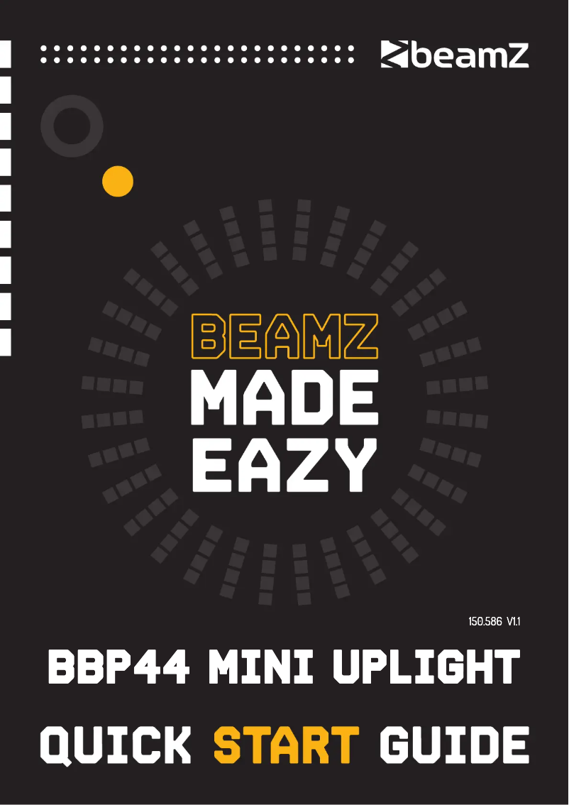 Page 1 de la notice Guide de démarrage rapide BeamZ BBP44