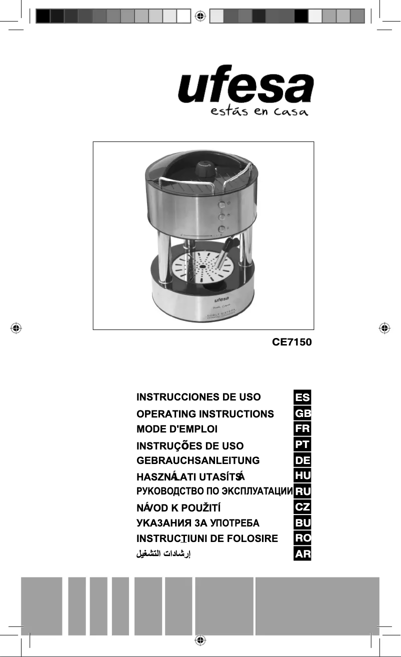 First page image of the manual for Duetto Creme CE7150