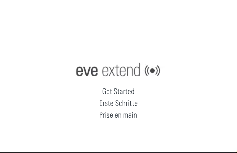 Image de la première page du manuel de l'appareil Extend