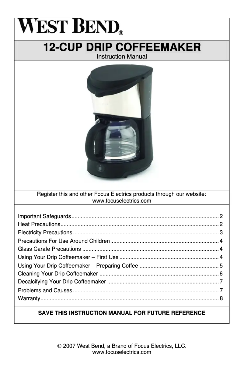 Imagen de la primera página del manual del dispositivo 56582