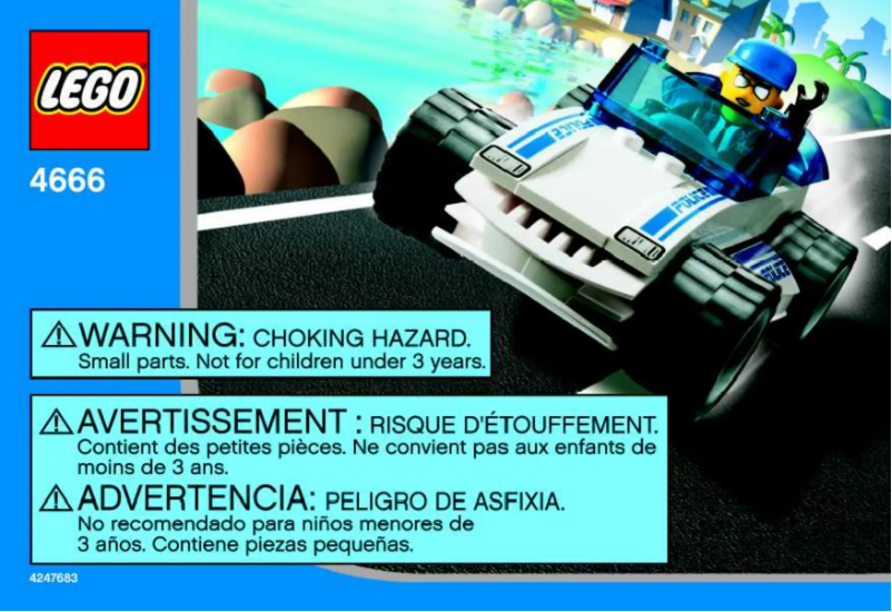 Page n°1 - Manuel utilisateur Lego 4 Juniors 4666