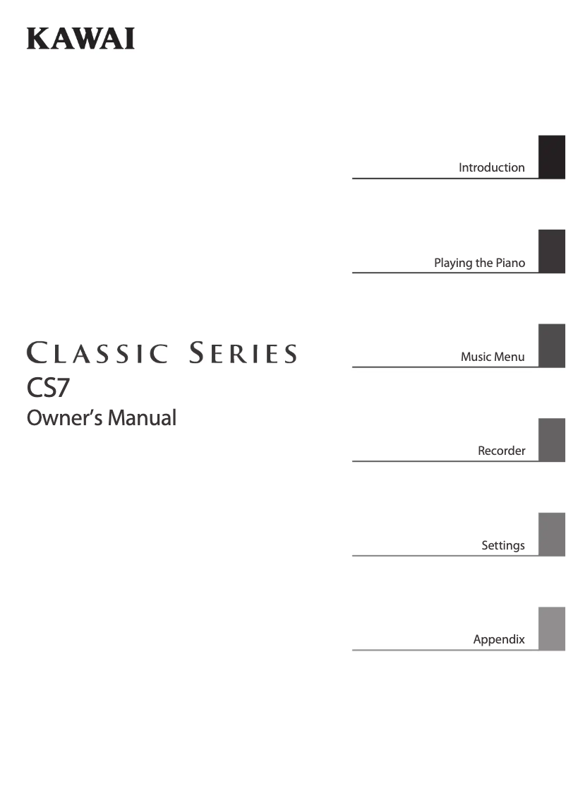 Image de la première page du manuel de l'appareil CS7