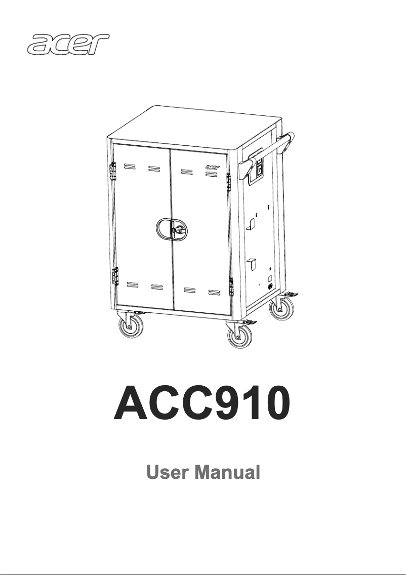 Page n°1 - Manuel utilisateur Acer ACC910