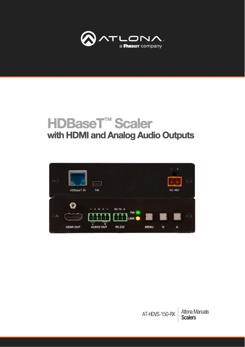 Image de la première page du manuel de l'appareil AT-HDVS-150-KIT