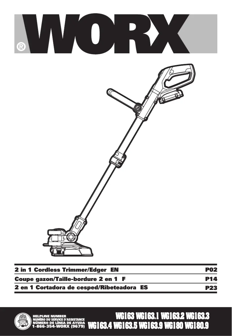 Image de la première page du manuel de l'appareil WG163.9