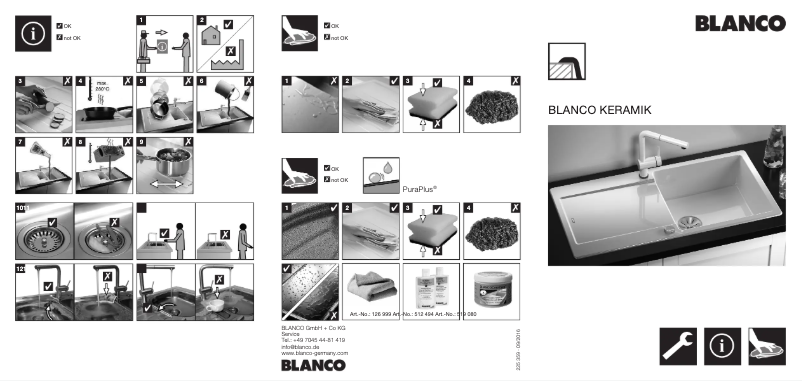 Page 1 de la notice Manuel utilisateur BLANCO IDESSA 45 S