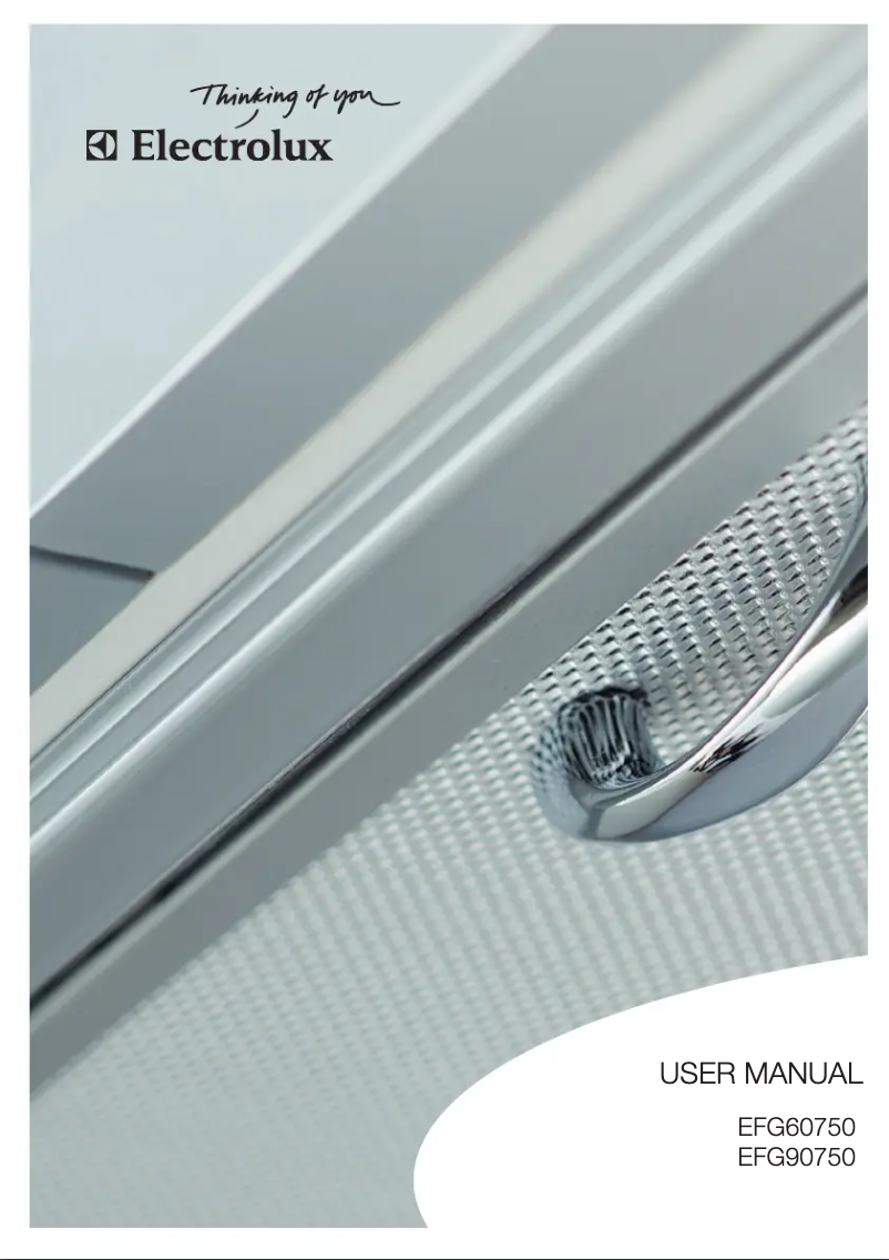 Page n°1 - Manuel utilisateur Electrolux EFG 90750 x