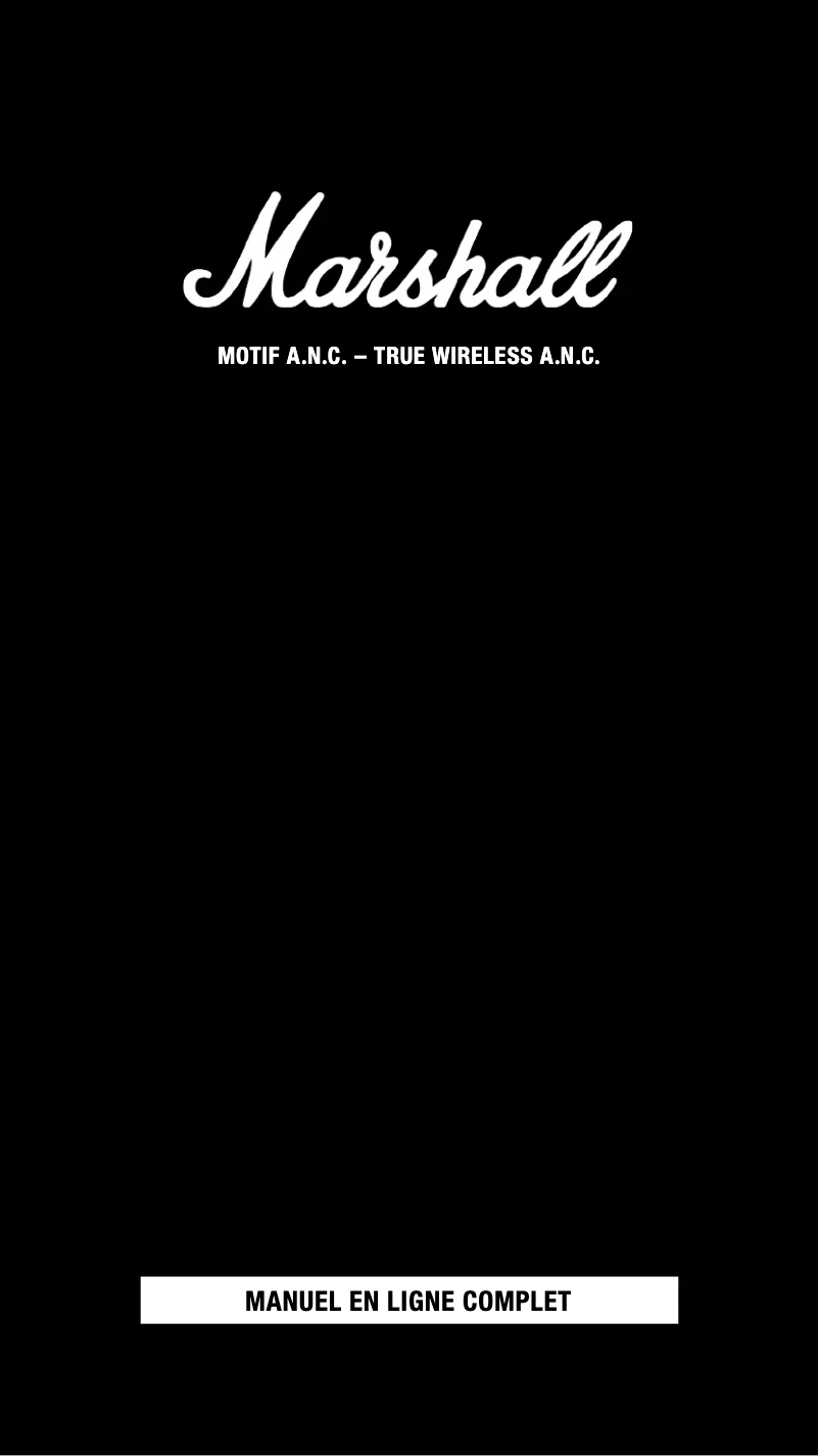 Image de la première page du manuel de l'appareil Motif A.N.C.