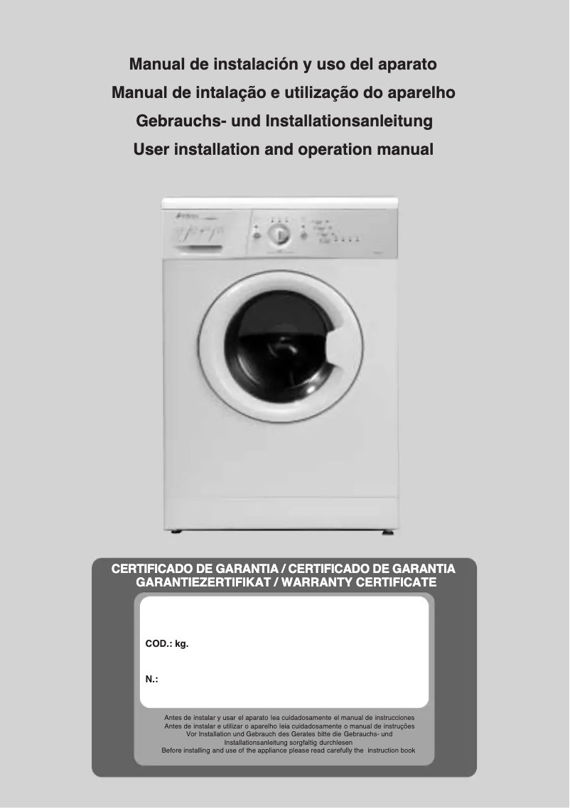 Page 1 de la notice Manuel utilisateur Edesa L-660G