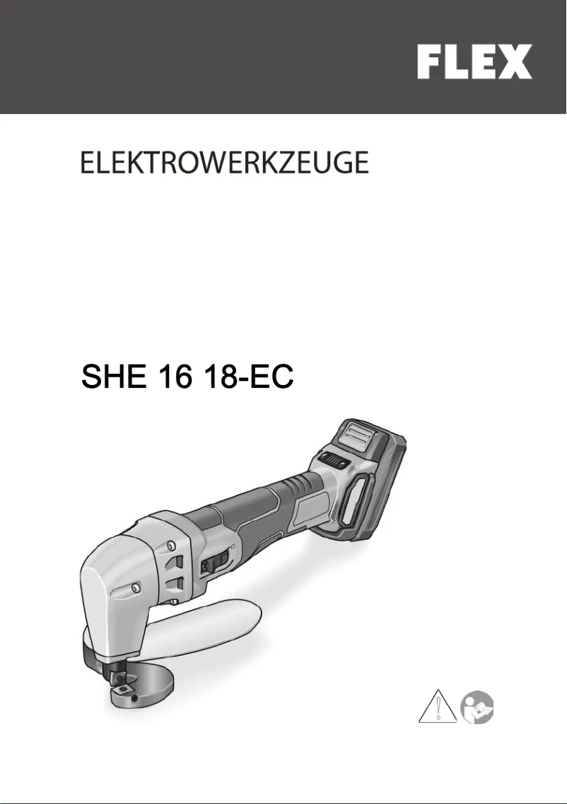Page 1 de la notice Manuel utilisateur Flex SHE 16 18.0-EC