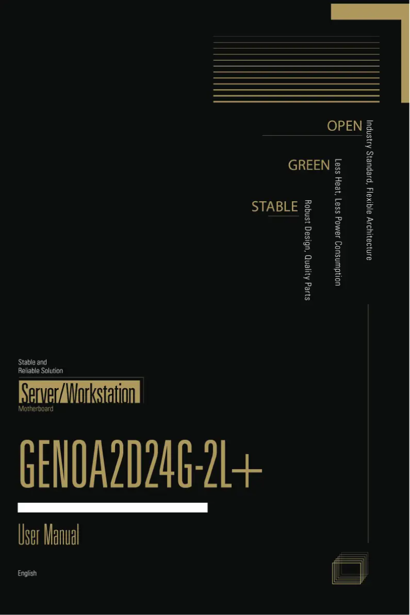 Image de la première page du manuel de l'appareil GENOA2D24G-2L