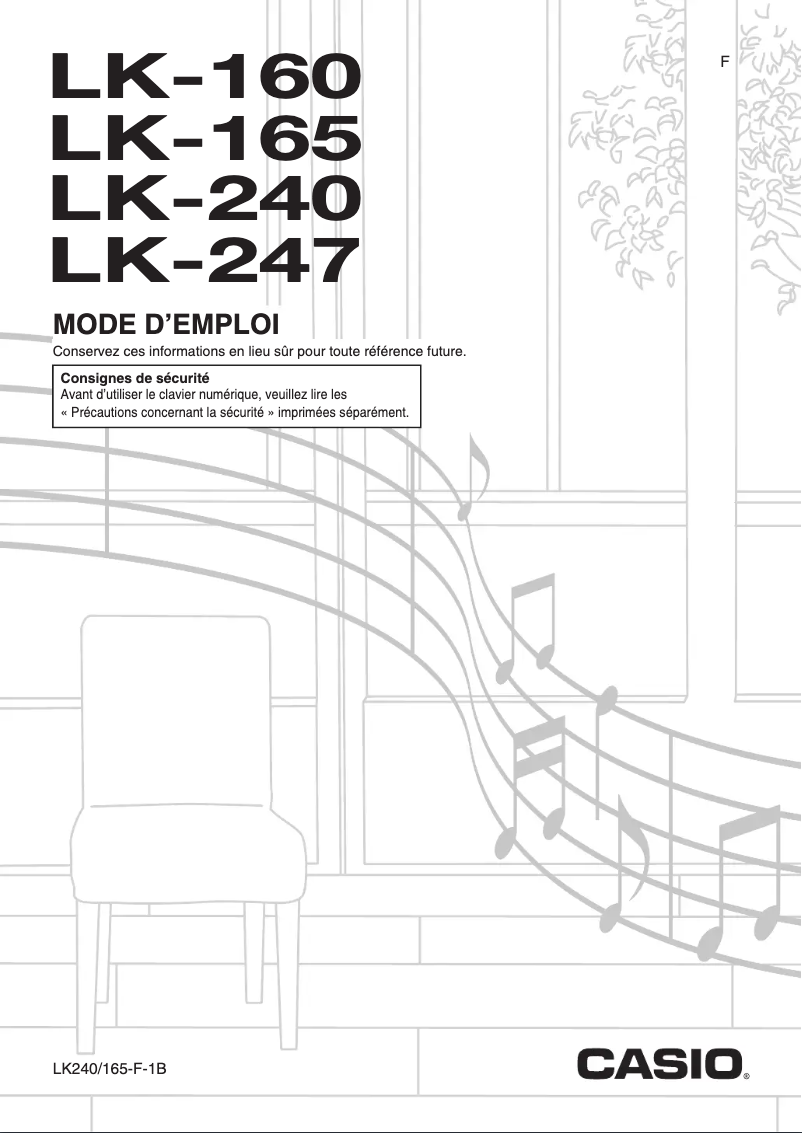 Page n°1 - Manuel utilisateur Casio LK-240