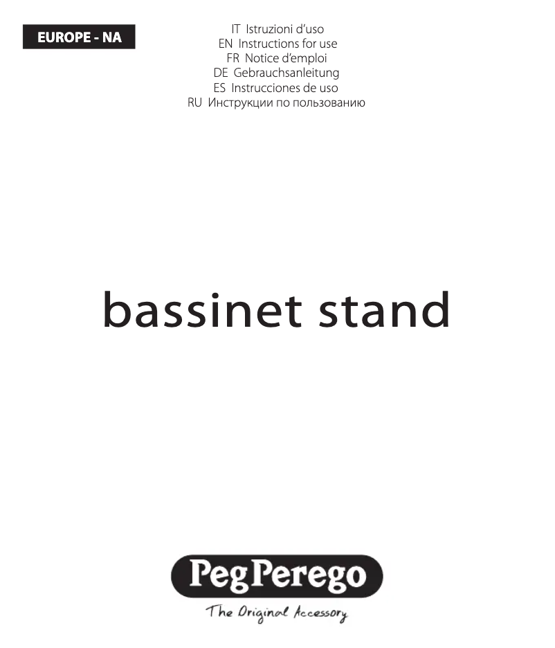 Page n°1 - Manuel utilisateur Peg Perego Bassinet Stand