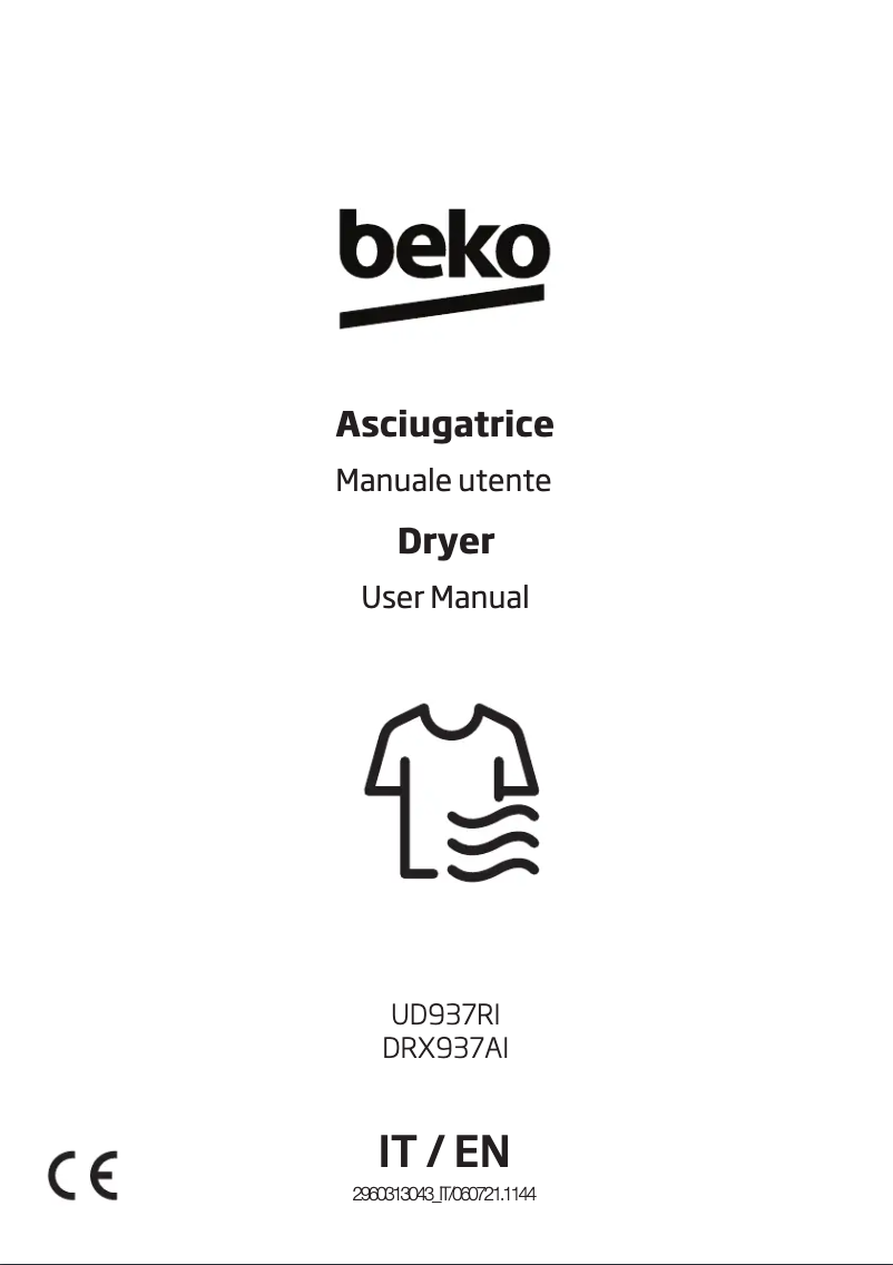 Page n°1 - Mode d'emploi Beko DRX937AI