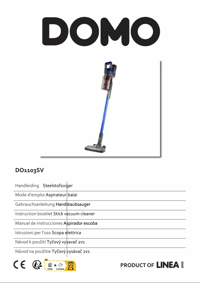 Page 1 de la notice Manuel utilisateur Domo DO1103SV