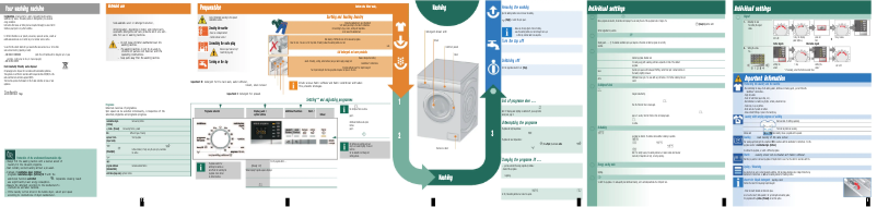 Image de la première page du manuel de l'appareil WM10Q32XEE