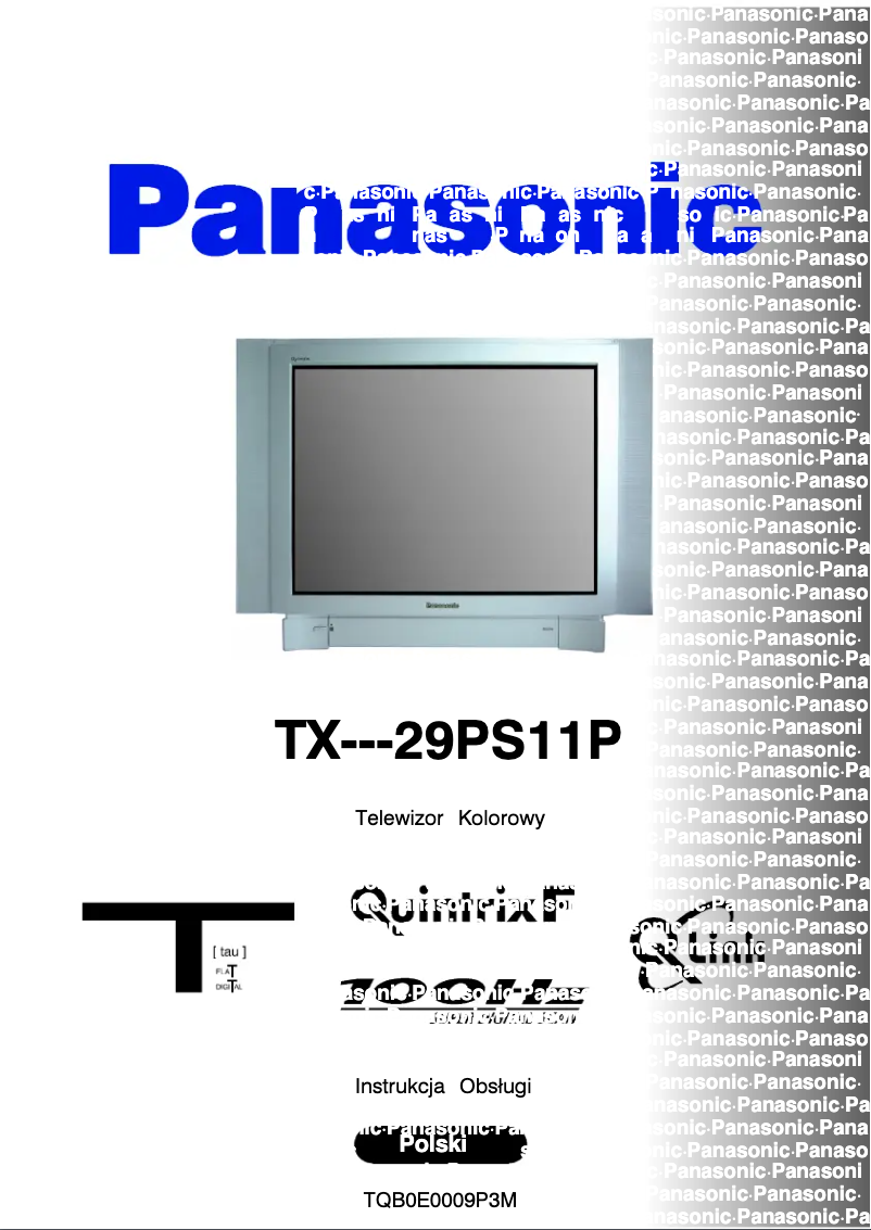 Page 1 de la notice Manuel utilisateur Panasonic TX-29PS11P