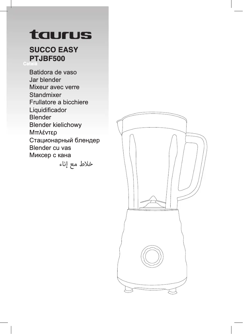 Page 1 de la notice Manuel utilisateur Taurus Succo Easy