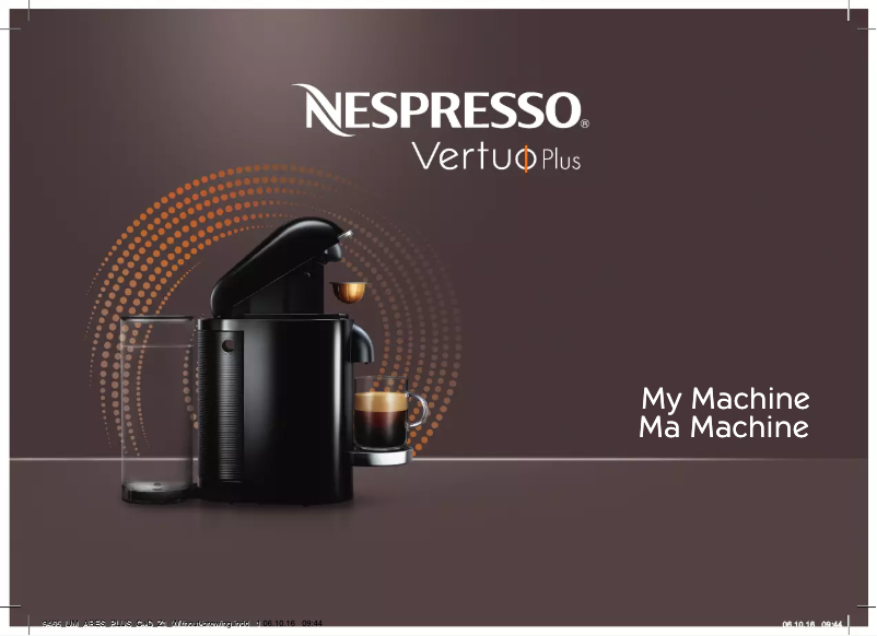 Page n°1 - Manuel utilisateur Breville Nespresso VertuoPlus