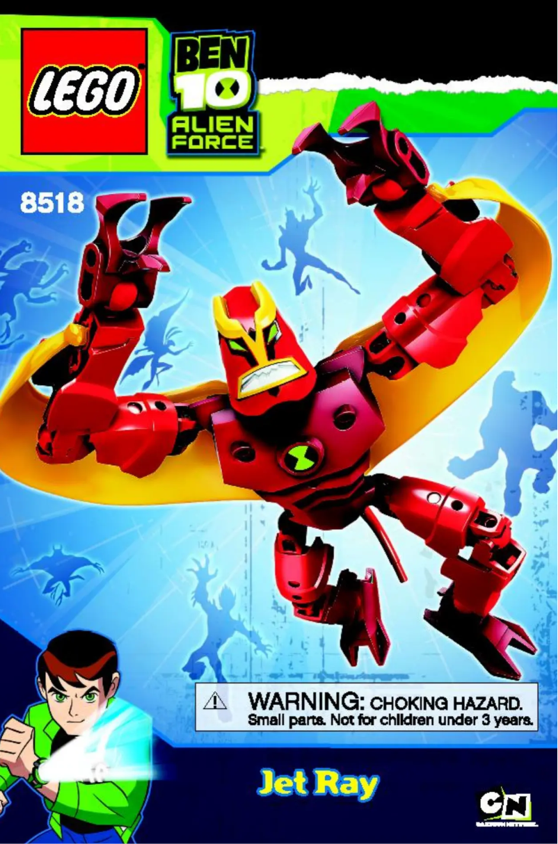 Page 1 de la notice Manuel utilisateur Lego Ben 10 8518