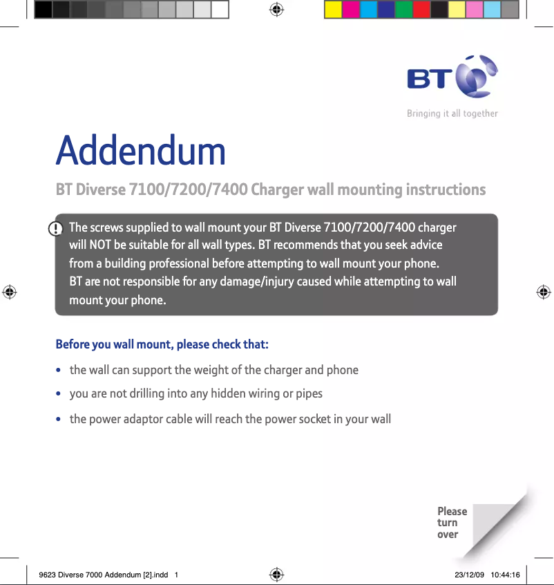 Image de la première page du manuel de l'appareil Diverse 7400 Charger