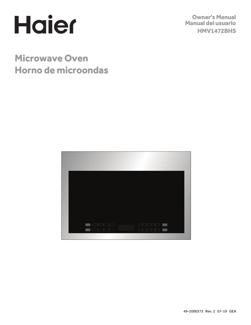 Page 1 de la notice Manuel d'utilisation et d'entretien Haier HMV1472BHS