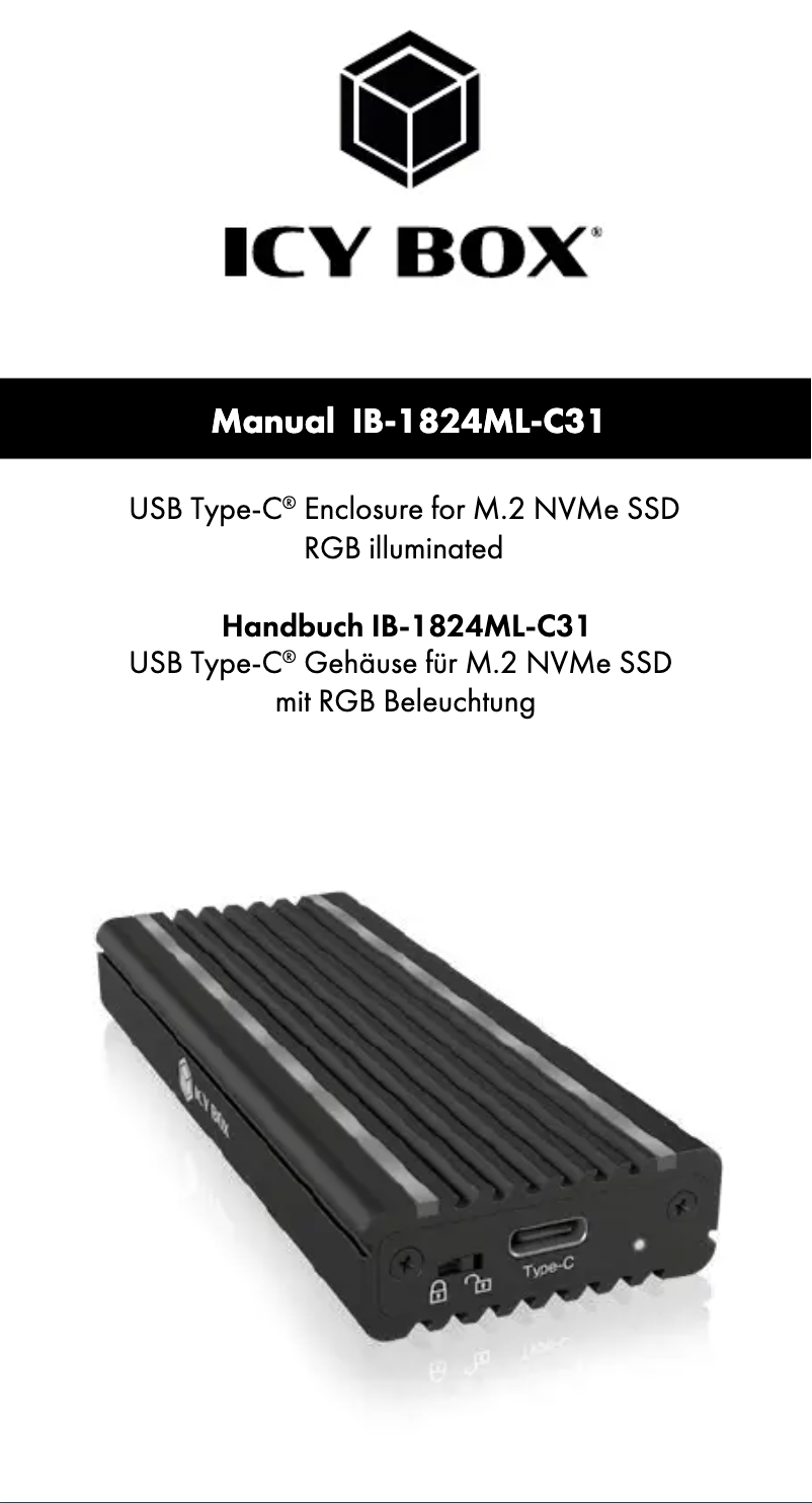 Page n°1 - Manuel utilisateur Icy Box IB-1824ML-C31