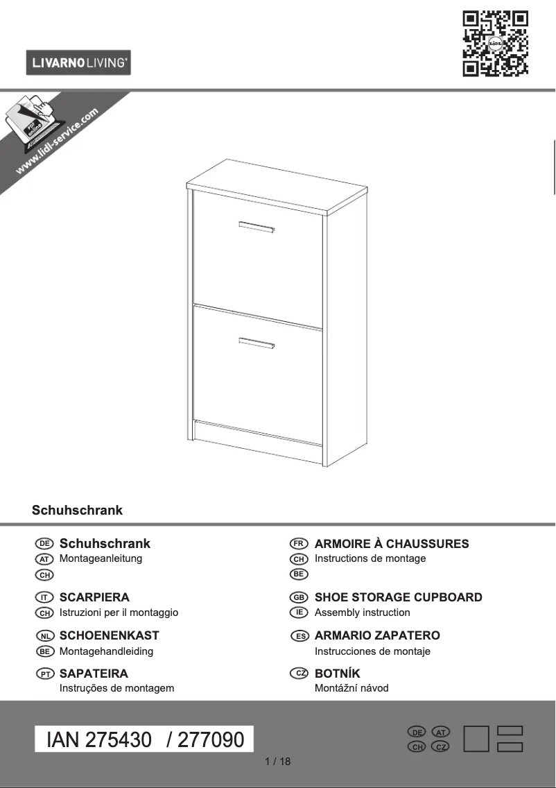 Page 1 de la notice Manuel utilisateur Livarno Lux IAN 275430