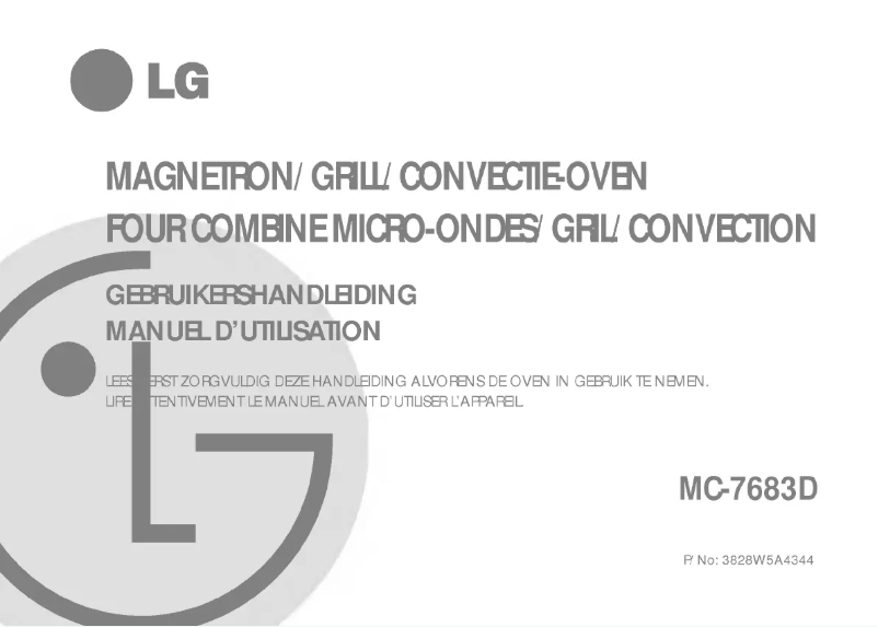 Page 1 de la notice Manuel utilisateur LG MC-7683D