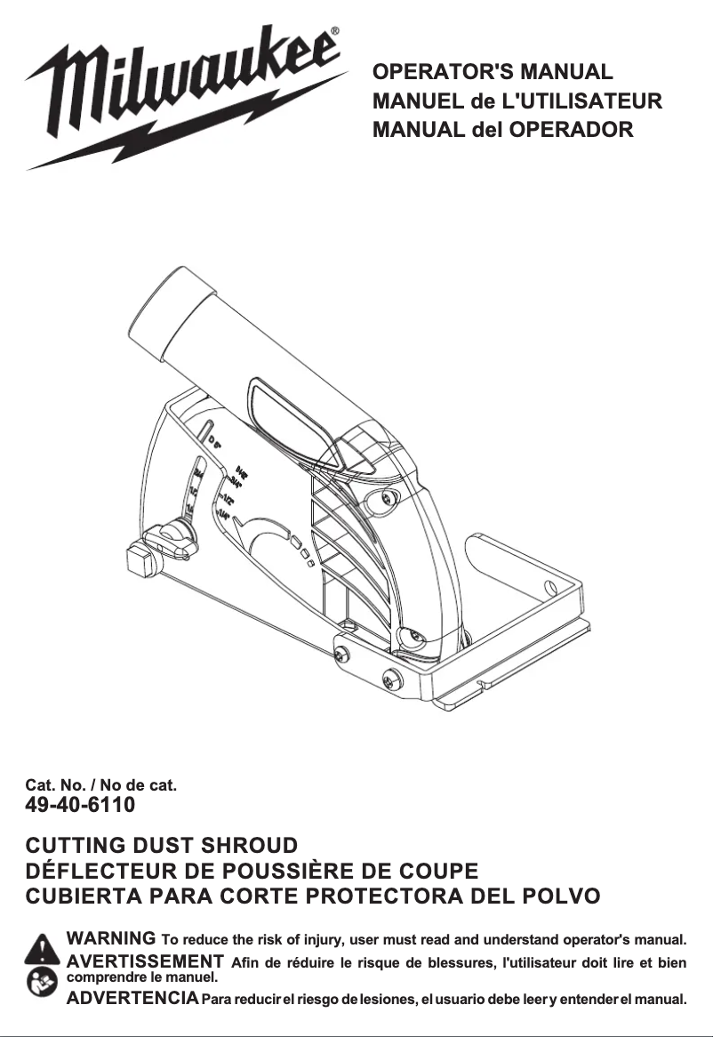 Page n°1 - Manuel utilisateur Milwaukee 49-40-6110