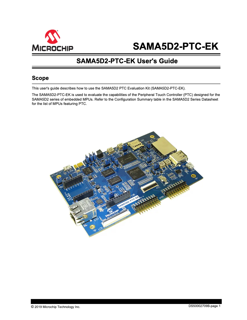 Image de la première page du manuel de l'appareil ATSAMA5D28C-LD2G