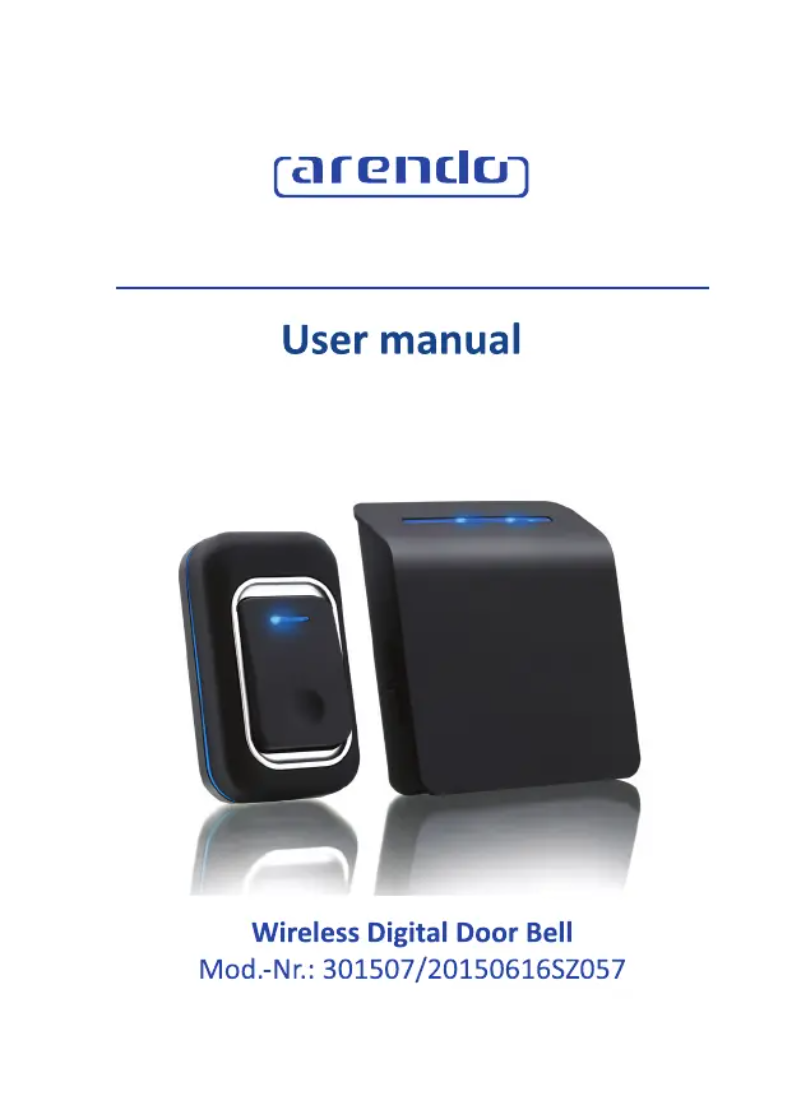 Page 1 de la notice Manuel utilisateur Arendo 301507
