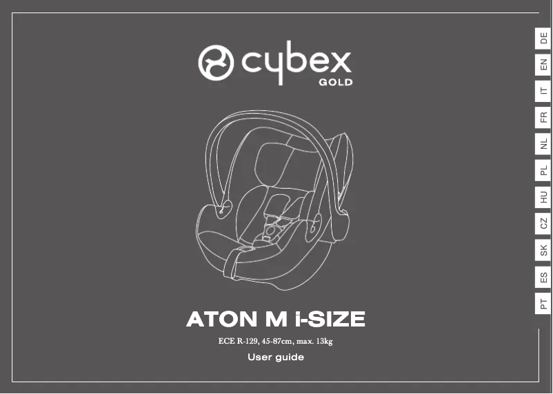 Page 1 de la notice Manuel utilisateur Cybex Aton M i-Size