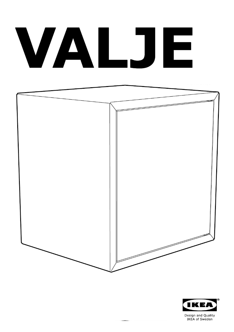 Image de la première page du manuel de l'appareil VALJE (35X30X35)