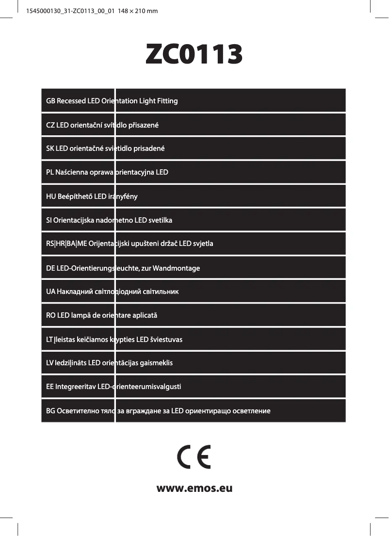 Página 1 del manual Manual de usuario Emos ZC0113