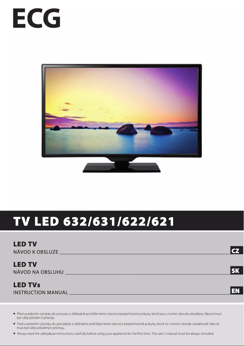 Image de la première page du manuel de l'appareil TV LED 632