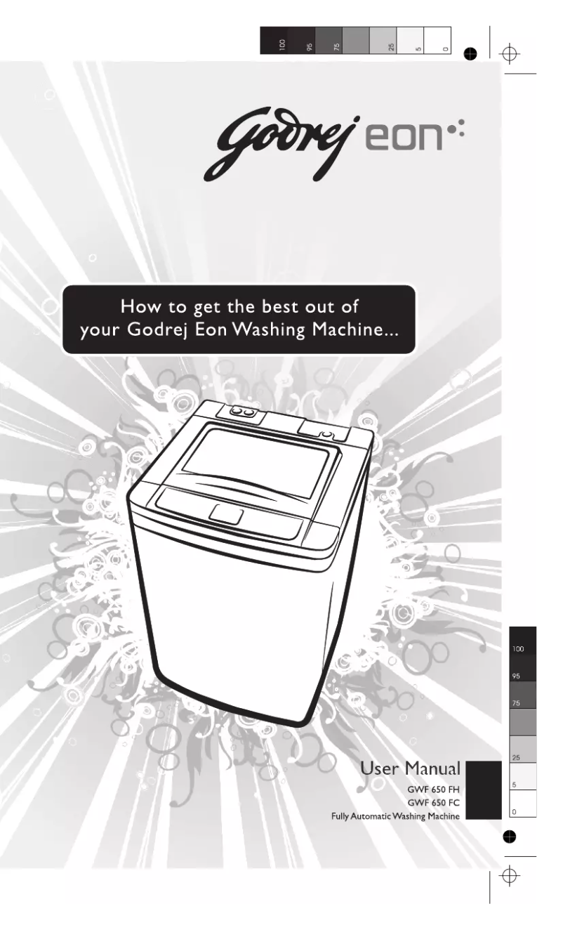 Page n°1 - Manuel utilisateur Godrej GWF 650 FH
