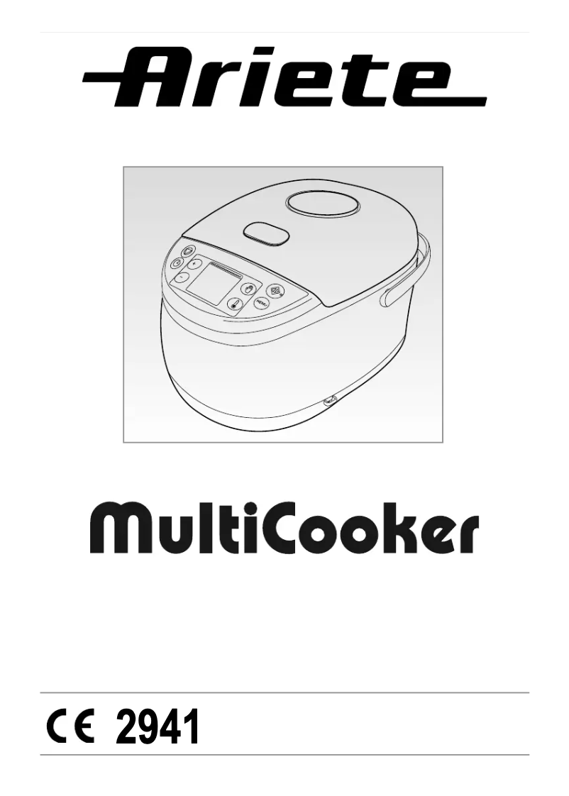 Page n°1 - Manuel utilisateur Ariete 2941