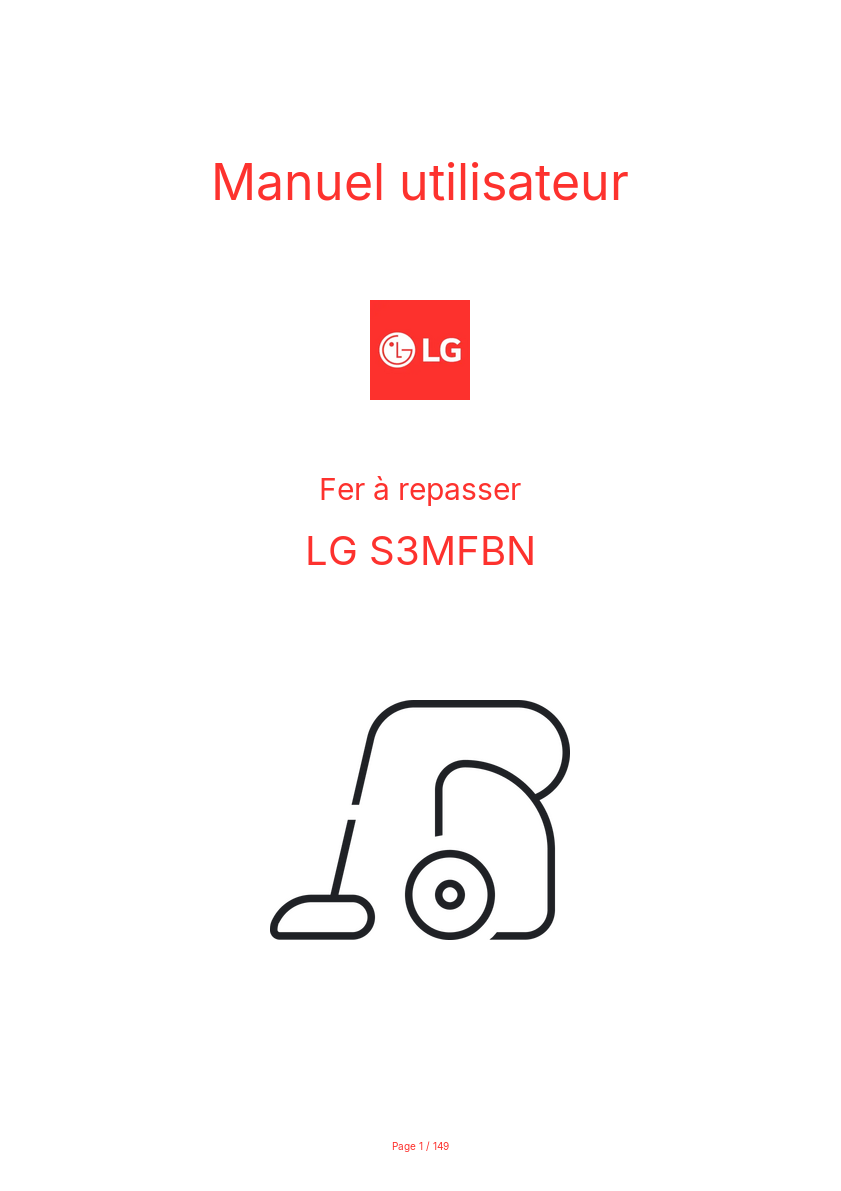 Page n°1 - Manuel utilisateur LG S3MFBN