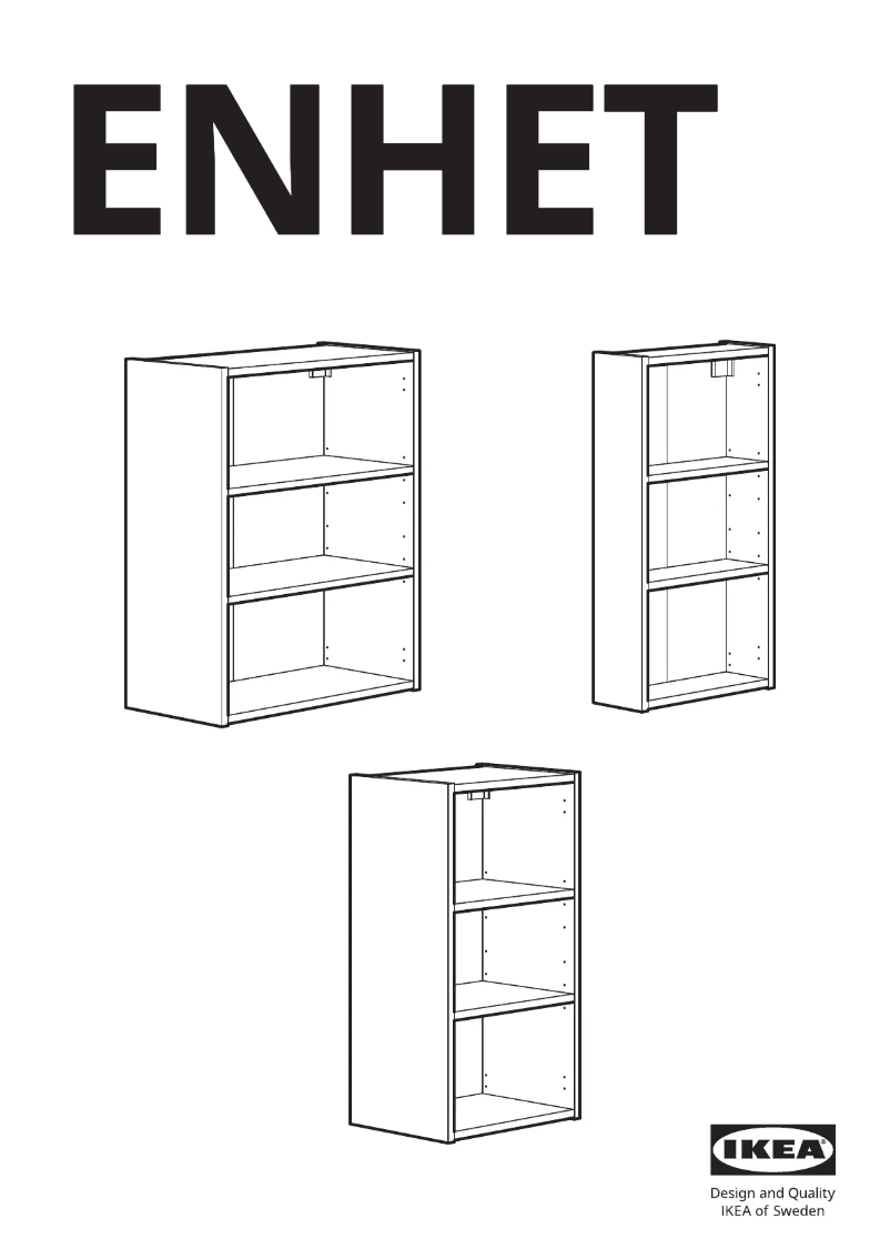 Página 1 del manual Manual de usuario Ikea ENHET 104.404.28