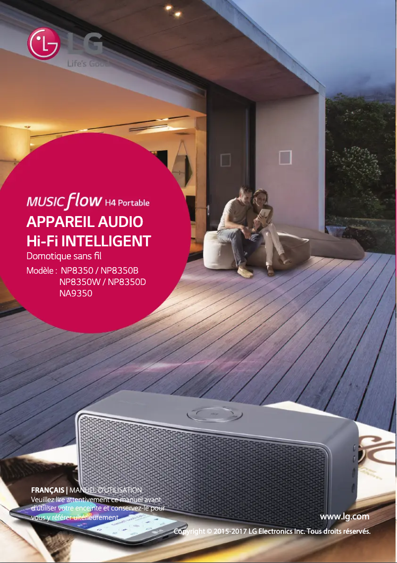 Image de la première page du manuel de l'appareil H4 Music Flow NP8350W