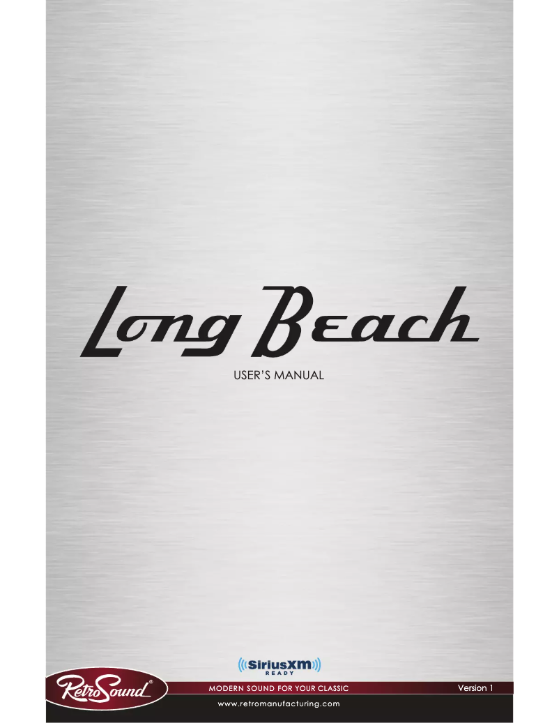 Image de la première page du manuel de l'appareil Long Beach