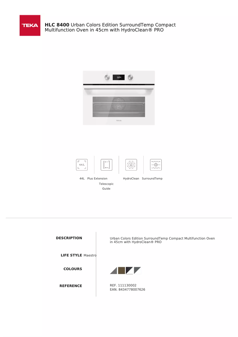 Image de la première page du manuel de l'appareil HLC 8400