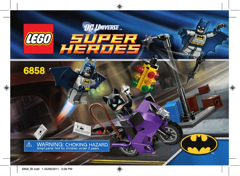 Page 1 de la notice Manuel utilisateur Lego Super Heroes 6858