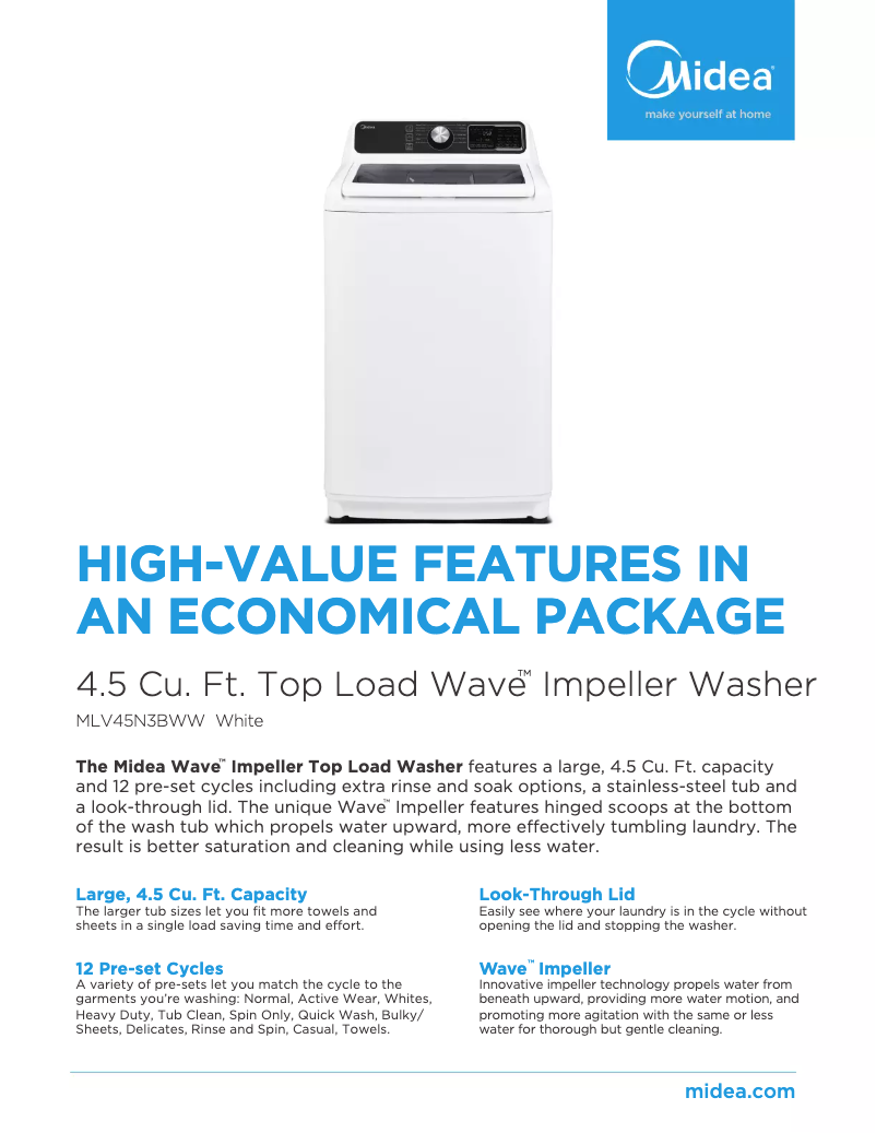 Imagen de la primera página del manual del dispositivo MLV45N3BMG