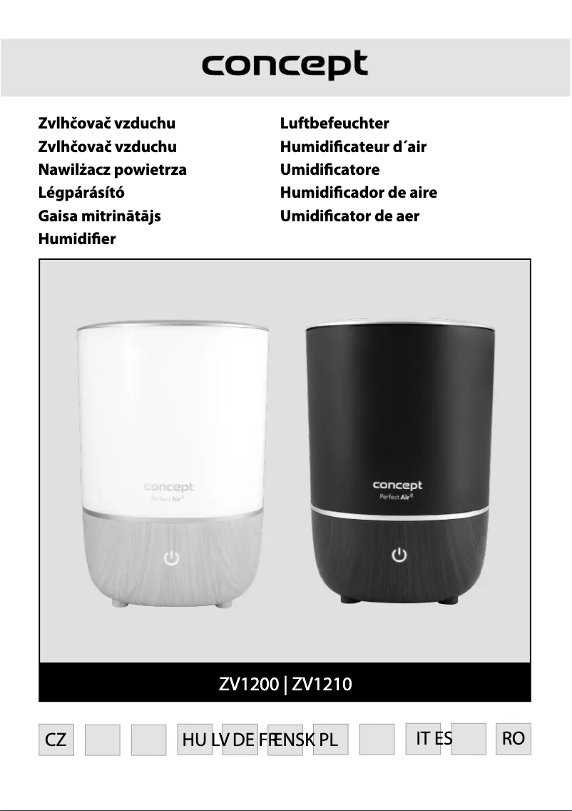 Page 1 de la notice Manuel utilisateur Concept Perfect Air ZV1200