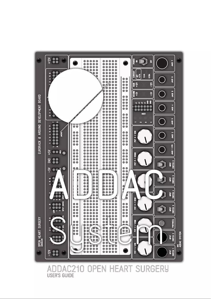 Page n°1 - Manuel utilisateur ADDAC System ADDAC210