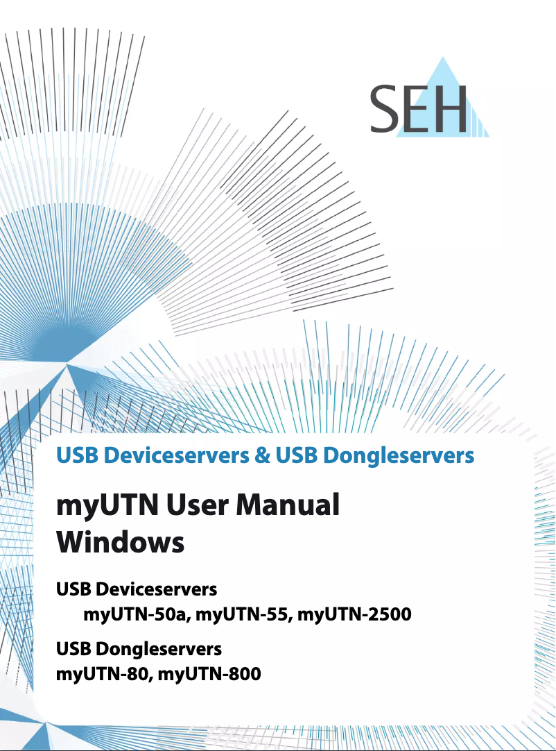 Page n°1 - Manuel utilisateur SEH myUTN-800
